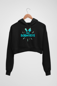 Tiny Scientist Women's Crop Hoodie - Its Clover