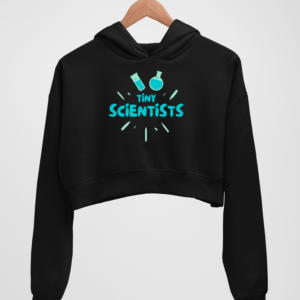 Tiny Scientist Women's Crop Hoodie - Its Clover