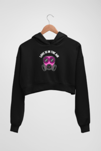 Valentine alert Women's Crop Hoodie - Its Clover