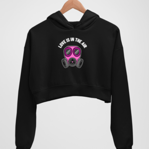 Valentine alert Women's Crop Hoodie - Its Clover