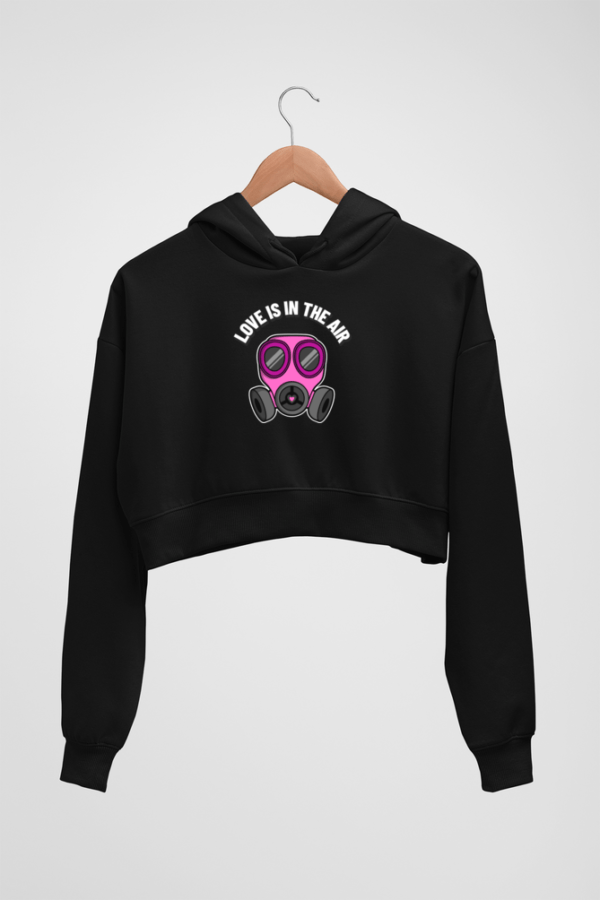 Valentine alert Women's Crop Hoodie - Its Clover