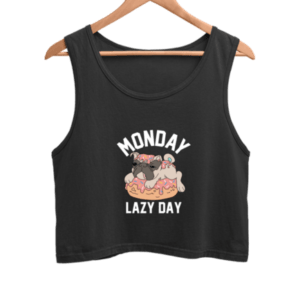 Monday Lazy Day Women's Crop Tank Top