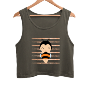 Cute Bee Women's Crop Tank Top