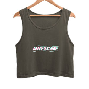 Awesome Women's Crop Tank Top its clover