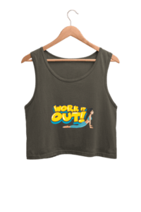 Yoga workout Women's Crop Tank Top its clover