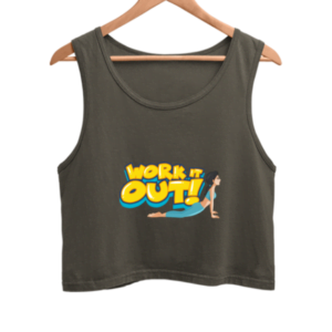 Yoga workout Women's Crop Tank Top its clover