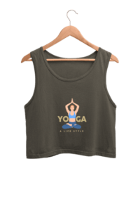 Yoga Life Women's Crop Tank Top its clover