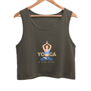 Yoga Life Women's Crop Tank Top its clover