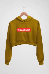 itsClover Brand official Women's Crop Hoodie - Its Clover