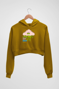 High Women's Crop Hoodie - Its Clover