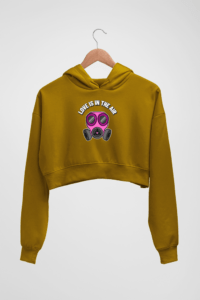 Valentine alert Women's Crop Hoodie - Its Clover