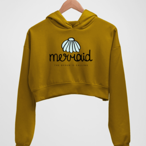 Mermaid Women's Crop Hoodie - Its Clover