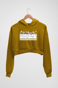Floral Women's Crop Hoodie - Its Clover