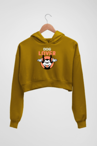 Dog Lover Women's Crop Hoodie - Its Clover