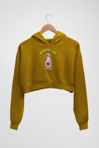 Valentine Women's Crop Hoodie - Its Clover
