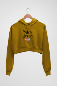 Bitch Women's Crop Hoodie - Its Clover