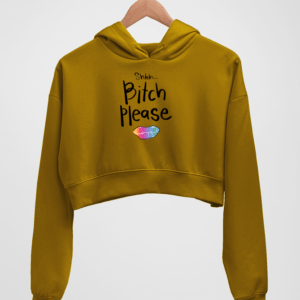 Bitch Women's Crop Hoodie - Its Clover
