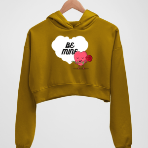Be Mine Women's Crop Hoodie - Its Clover