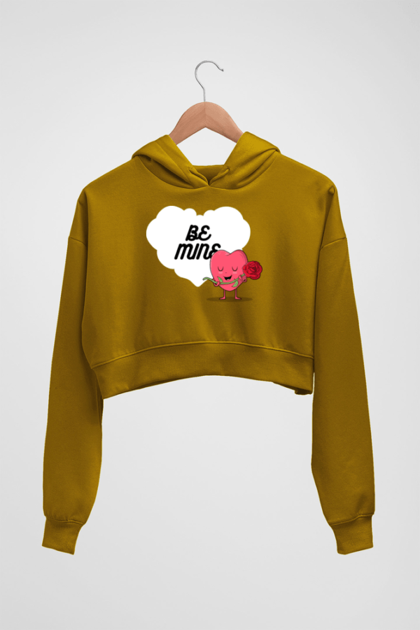 Be Mine Women's Crop Hoodie - Its Clover