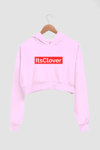 itsClover Brand official Women's Crop Hoodie - Its Clover