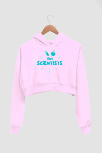 Tiny Scientist Women's Crop Hoodie - Its Clover