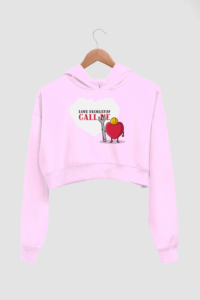 Call Me Love Women's Crop Hoodie - Its Clover