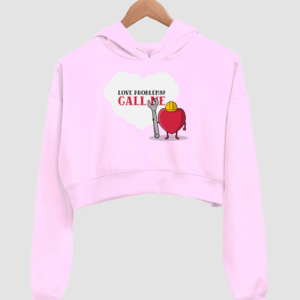Call Me Love Women's Crop Hoodie - Its Clover