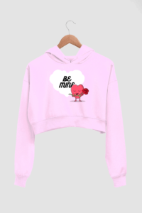 Be Mine Women's Crop Hoodie - Its Clover