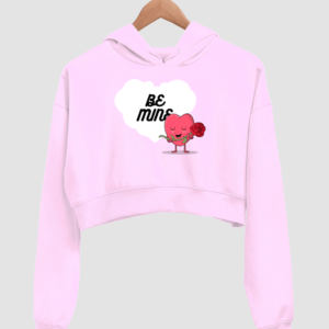 Be Mine Women's Crop Hoodie - Its Clover