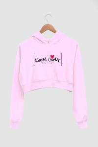 Cool Girls Women's Crop Hoodie - Its Clover