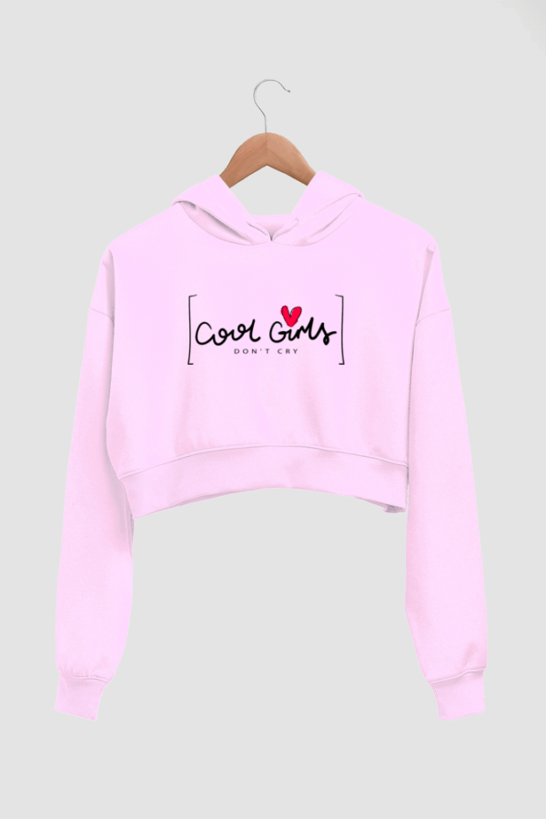 Cool Girls Women's Crop Hoodie - Its Clover