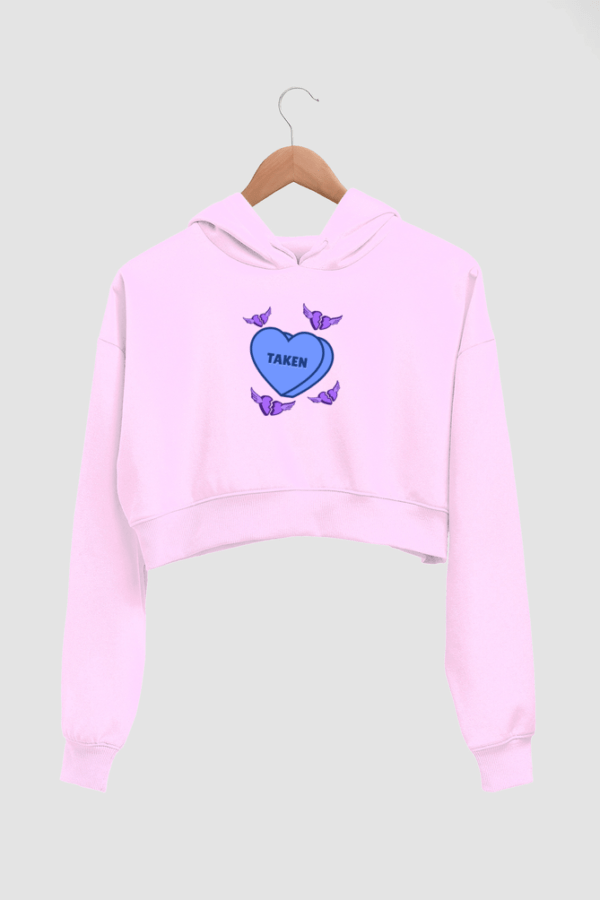 Taken Women's Crop Hoodie - Its Clover