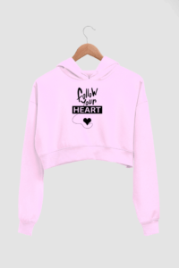 Follow Heart Women's Crop Hoodie - Its Clover