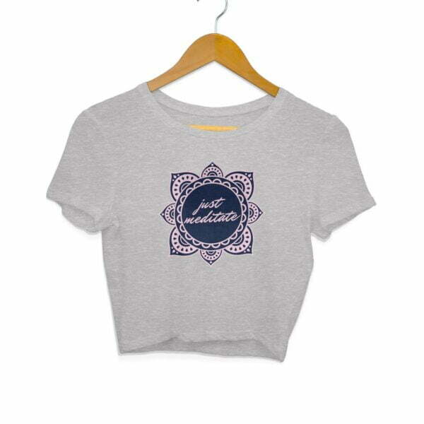 Just Meditate Women's Crop Top - Its Clover