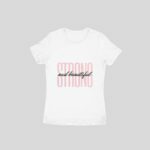 Strong and beautiful Women's Round Neck T-shirt - Its Clover