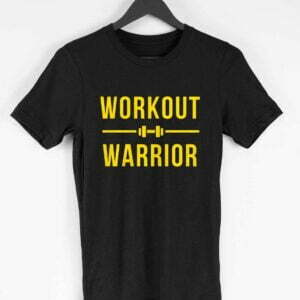Workout Warrior Men's Round Neck Half Sleeve T-shirt - Its Clover
