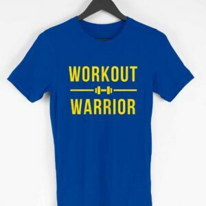 Workout Warrior Men's Round Neck Half Sleeve T-shirt - Its Clover