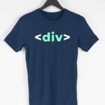 Div Men's Round Neck Half Sleeve T-shirt - Its Clover