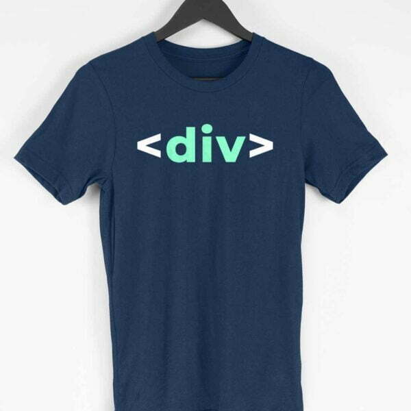 Div Men's Round Neck Half Sleeve T-shirt - Its Clover