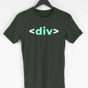 Div Men's Round Neck Half Sleeve T-shirt - Its Clover