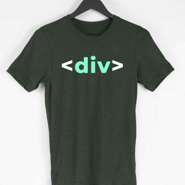 Div Men's Round Neck Half Sleeve T-shirt - Its Clover