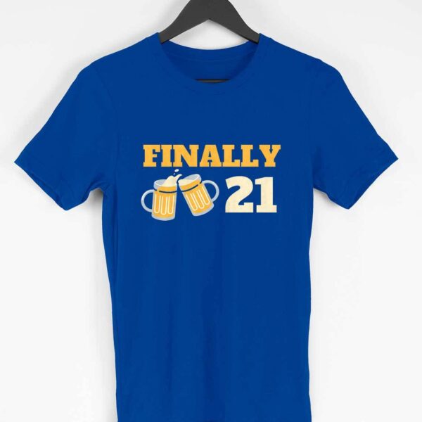 Finally 21 Men's Round Neck Half Sleeve T-shirt - Its Clover
