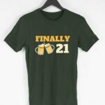 Finally 21 Men's Round Neck Half Sleeve T-shirt - Its Clover