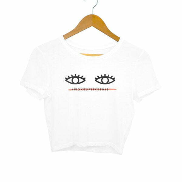 Woke Up Like This Women's Crop Top - Its Clover