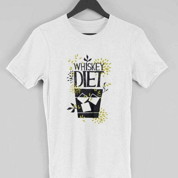 Whiskey Men's Round Neck Half Sleeve T-shirt - Its Clover