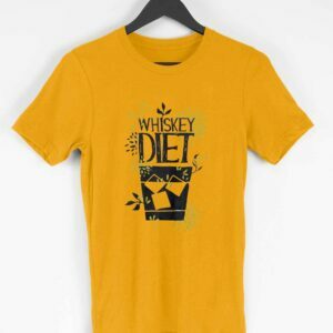 Whiskey Men's Round Neck Half Sleeve T-shirt - Its Clover