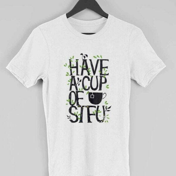 Have A Cup Men's Round Neck Half Sleeve T-shirt - Its Clover