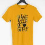 Have A Cup Men's Round Neck Half Sleeve T-shirt - Its Clover