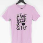 Have A Cup Men's Round Neck Half Sleeve T-shirt - Its Clover