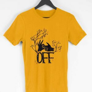OFF Men's Round Neck Half Sleeve T-shirt - Its Clover